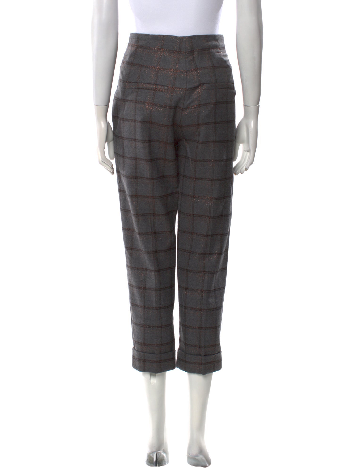 Brunello Cucinelli Virgin Wool Straight Leg Pants